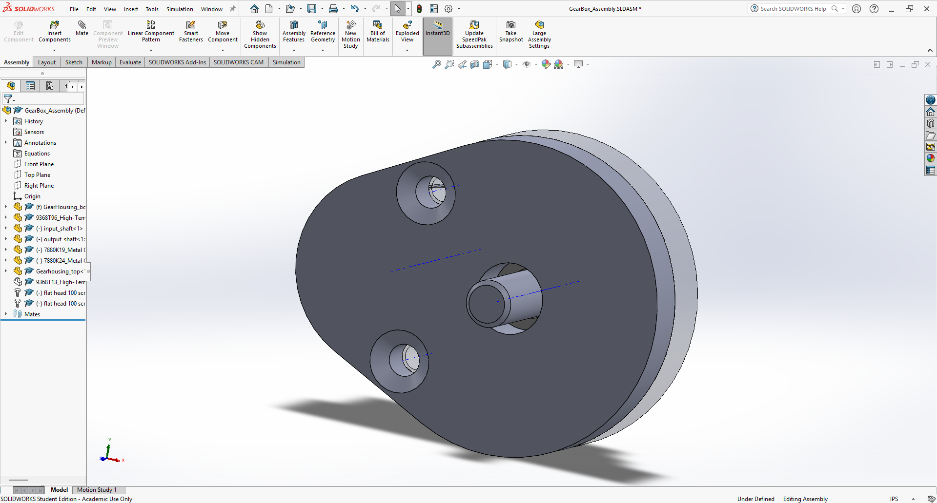 Gearbox Housing Top Assembly